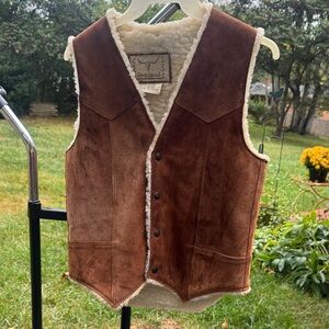 Brown Shearling Vest